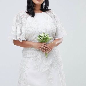 ASOS women’s 18 appliqué bridal dress